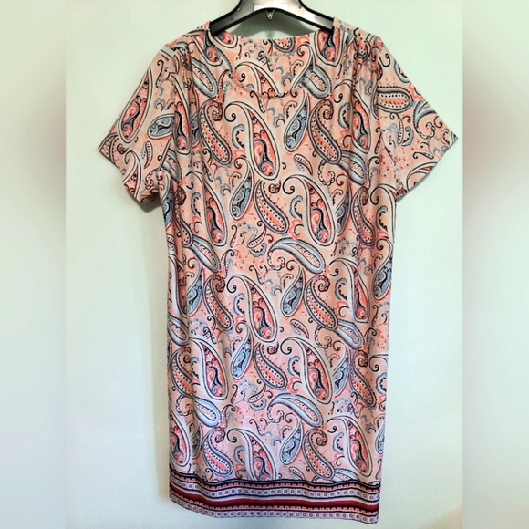 Kim Rogers Curvy Paisley Dress / Size 1X - Picture 1 of 7